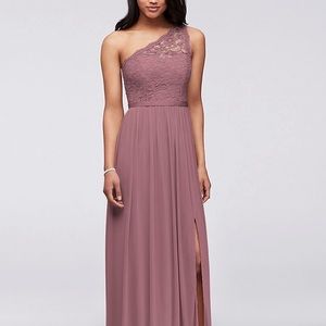 (Non-Altered) Long One Shoulder Bridesmaid Dress